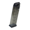 ETS - Полімерний магазин для Glock 17 / 19 / 26 / 34 - 9x19 мм - 22 патрони - Carbon Smoke Series - SMK-GLK-9-22