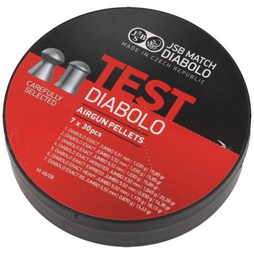 JSB - Diabolo Jumbo Exact Test Window Shot - .22 - 210 шт. - 7х30 шт. - 002004-210