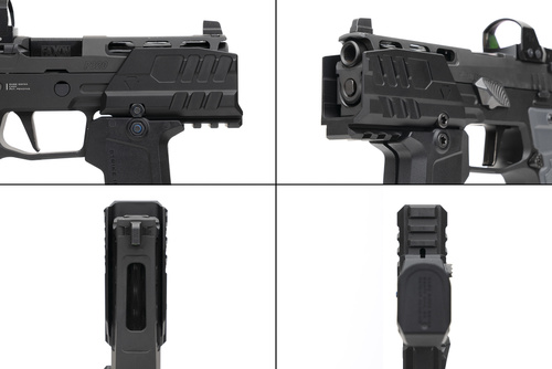 Strike Industries - Противибуховий щиток для пістолетів SMC Alfa/Bravo - Чорний - SI-SMC-BS-S