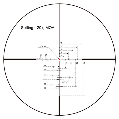 Vector Optics - Приціл Continental x8 3-24 SFP ED - 56 мм - чорний - SCOL-50