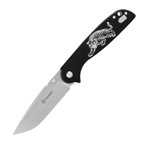 Ganzo - Складаний ніж EDC - G10 - Liner Lock - Мотив Tигра - G6803-TG