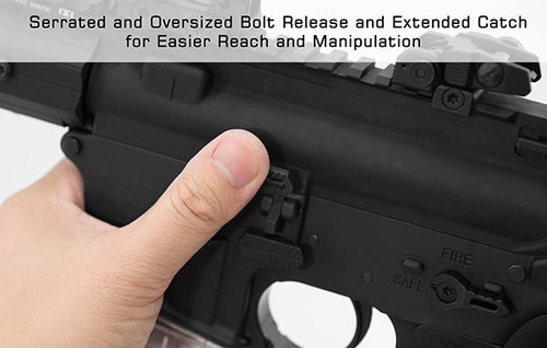 UTG - Збільшений важіль розблокування замка AR15 - чорний - TLT-TKSBC