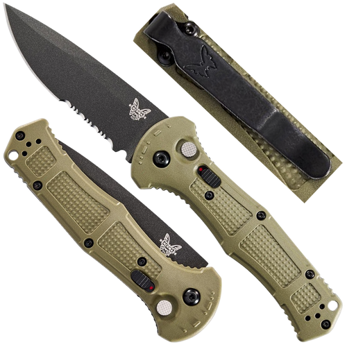 Benchmade - Складаний автоматичний ніж Claymore - Автоматичний замок - D2 - 9070SBK-1.