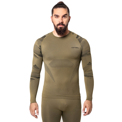 Spaio - Тактична термофутболка з довгим рукавом - Forest Green