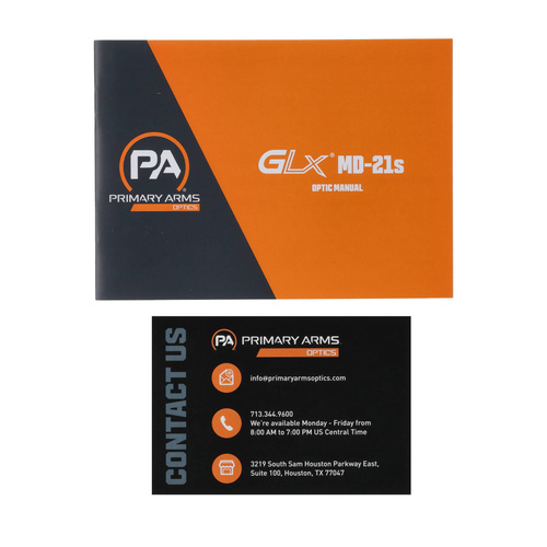 Primary Arms - червона точка GLx MD-21 - 21 мм - Мікроточковий - AutoLive - ACSS-CQB Red Dot - PA-GLX-MD-21S