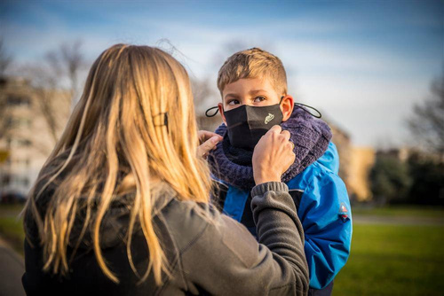 Гелікон - Багатофункціональна профільована захисна маска - чорна - MA-RUP-CB-01