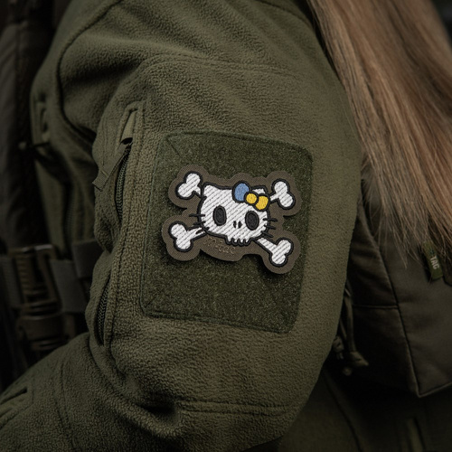 M-Tac - Нашивка Kitty - Вишивка - Жовто-блакитний бант - Ranger Green - 51387023
