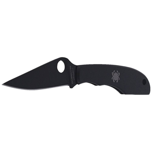Spyderco - Ніж Grasshopper - чорне лезо з гладкою поверхнею - чорний - C138BKP