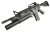 Double Bell - репліка гранатомета M203 подовжена версія - чорний - DBY-04-001131