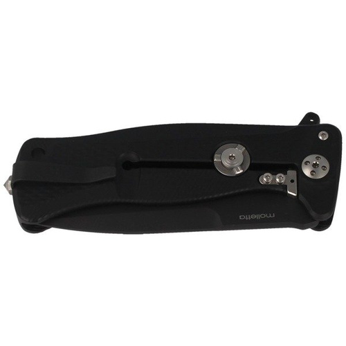LionSteel - Nóż SR Flipper Aluminum Black / Black Blade - SR11A BB