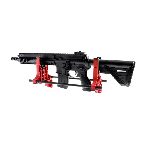 RazorGun - Підставка для бритви - Регульована підставка для чищення - Пластикова - Чорна / Червона - TQ58