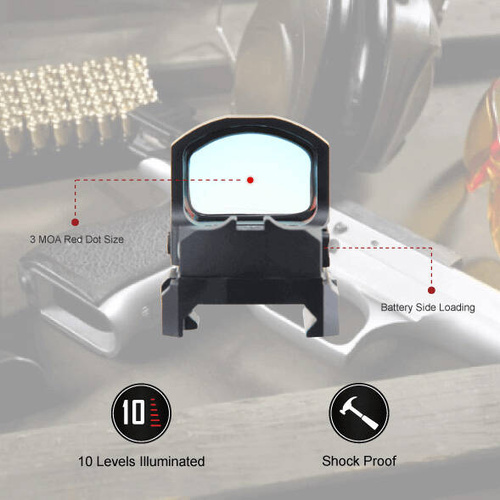 Vector Optics - Відкритий коліматор Frenzy-S 1x17x24 SAS - MAG/RMS - Picatinny - SCRD-62