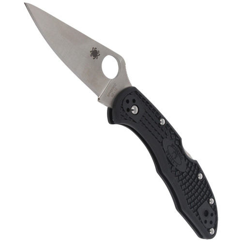 Складаний ніж Spyderco - Delica® 4 FRN Flat Ground Black - C11FPBK