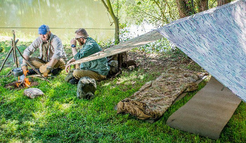 Helikon - Брезент, брезент для бівуаку Supertarp® - 300 x 300 см - оливково-зелений - PO-STP-PO-02