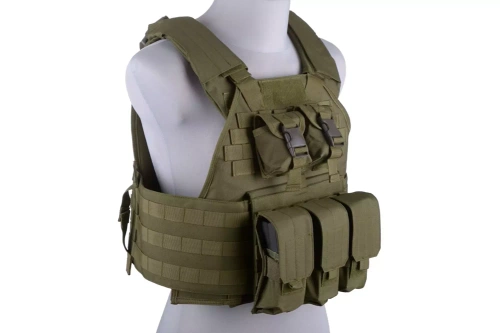 GFC Tactical - Тактичний жилет Plate Carrier - оливковий - GFT-18-018404