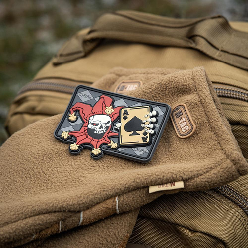 M-Tac - Нашивка Morale Patch - Череп Джокера 3D ПВХ - Чорний - 51120000
