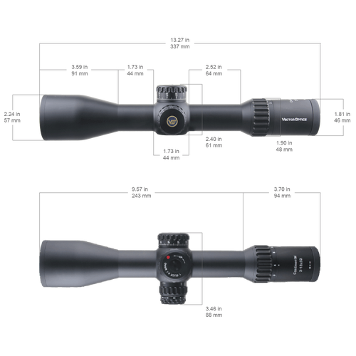 Vector Optics - Приціл Continental x6 3-18 FFP - 50 мм - чорний - SCFF-43