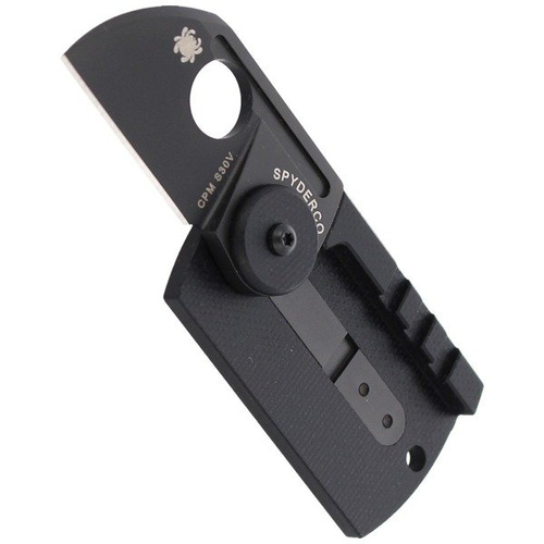 Spyderco - Folder Knife Dog Tag CF/G-10 Laminate Black - C188CFBBKP - Ніж-пенал з ламінованим покриттям CF/G-10 - C188CFBBKP