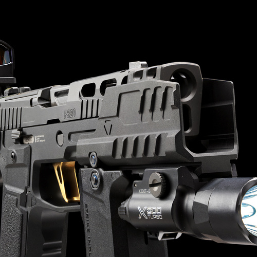 Strike Industries - Підривний щиток Hyper для пістолетів SMC Alfa/Bravo - Чорний - SI-SMC-BS-S
