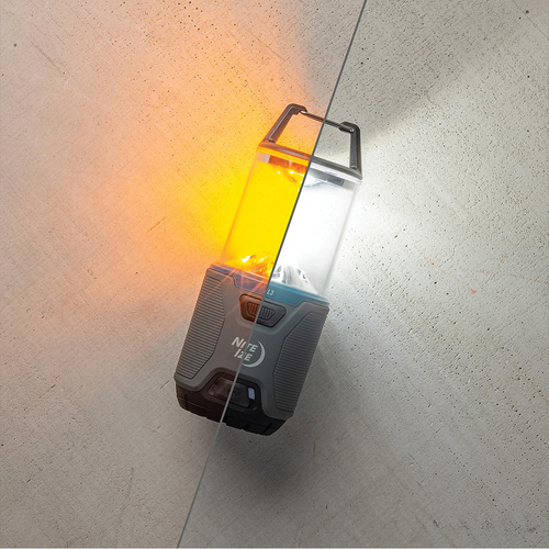 Nite Ize - Акумуляторний кемпінговий ліхтар Radiant® RL3™ PowerSwitch™ - 500 лм - сірий / синій - RL3-03-R8