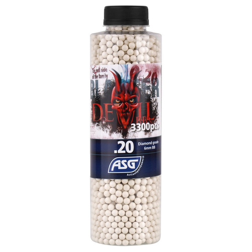 Blaster Devil - кулі ASG - 0,20 г - 3300 шт. - Білий - 19410