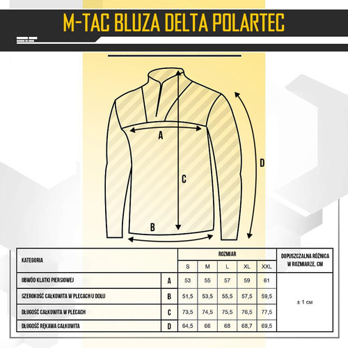 M-Tac - Фліс тактичний Delta Polartec - Dark Navy Blue - 70016015