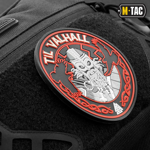 M-Tac - Нашивка 3D ПВХ Til Valhall - чорний / червоний - 51142332