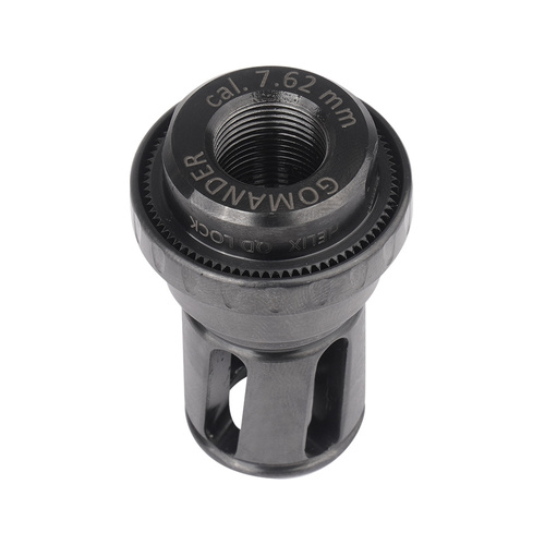Gomander - Супресор Tactinox 7.62 QD Lock M26x1.5 + 7.62 Helix S M14x1 LH розрядний гальмо - кал. 7.62мм - чорний