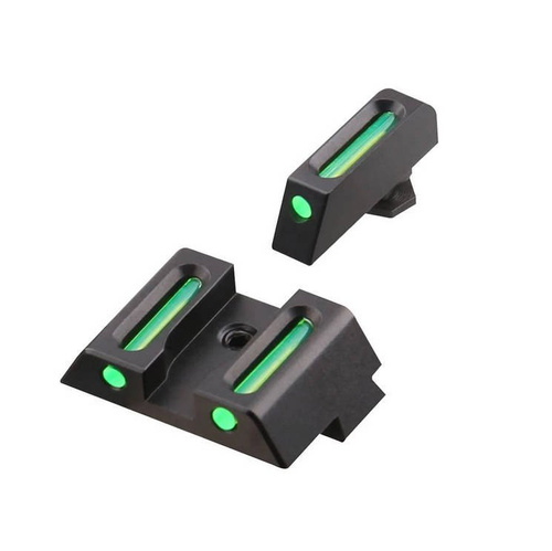 GunPany - Волоконно-оптичний цівка для пістолетів Glock - подовжена версія - зелена - SCIS-05 
