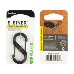 Nite Ize - Kaрабін S-Biner #2 Plastic Black Gate - Чорний - SBP2-03-01BG