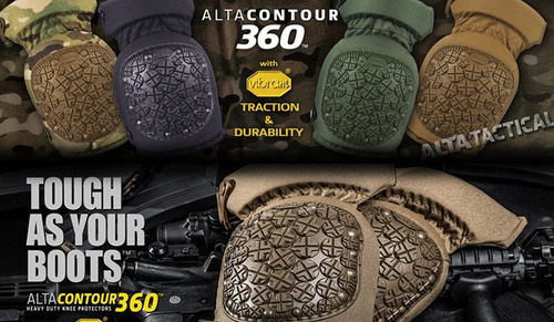 ALTA - Наколінники AltaCONTOUR 360™ Vibram® Cap - зелений OD - 52933.09