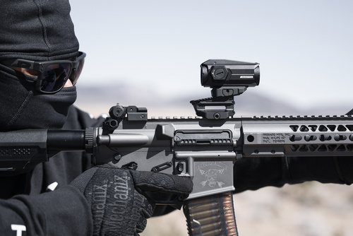 Strike Industries - Кронштейн змінної висоти для коліматора Variable Optical Mount - Picatinny - Алюміній - Чорний - SI-T1-VOM-BK