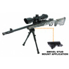 Leapers - Стрілецька сошка UTG® з кріпленням Picatinny QD - 8,7-10,6" - Чорний - TL-BP69SQ