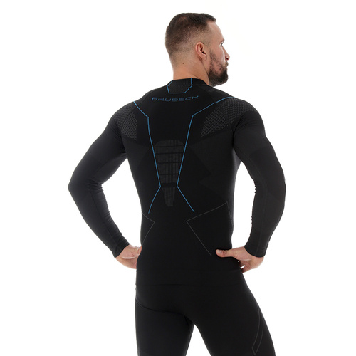 Світшот Brubeck - Thermo - Nilit® Heat - чорно-синій - LS13040A