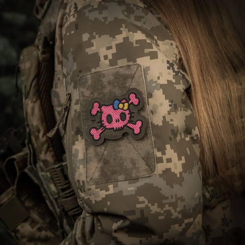 M-Tac - Нашивка Kitty Pink - Вишивка - Жовто-блакитний бант - Ranger Green - 51393023