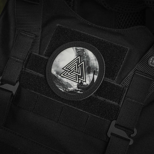 M-Tac - нашивка Valknut/Drakkar - Cordura 500D - чорний/флуоресцентний - 51291299