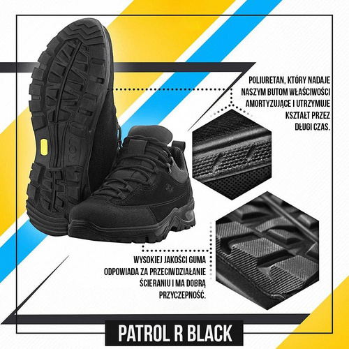 Тактичні черевики M-Tac - Patrol R - Шкіряні - Чорний - 30203902