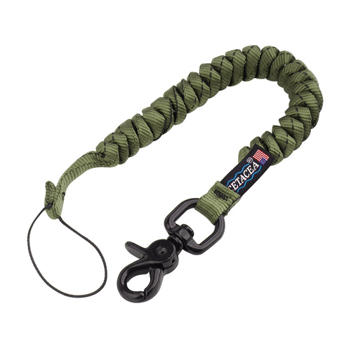 Cetacea Tactical - Повідець для знаряддяTrigger Snap Covered Mini Coil Tether - Olive Drab - TA-MCT3-OD