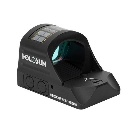 Holosun - HE507C-GR X2 Elite Micro Green Dot коліматор з кріпленням на рейку Picatinny 