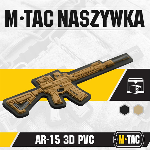 M-Tac - AR-15 патч - PVC 3D - Coyote - 51112005