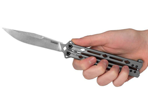 Kershaw - Ніж-метелик Lucha - 14C28N - срібло - 5150