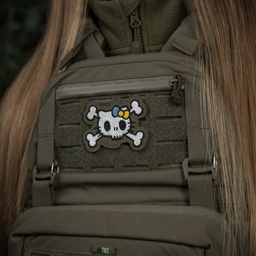 M-Tac - Нашивка Kitty - Вишивка - Жовто-блакитний бант - Ranger Green - 51387023