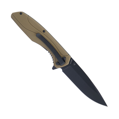 Smith&Wesson - Drop Point Nylon - плоский складаний ніж Dark Earth - 1084312