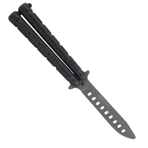 K25 - Тренувальний ніж Balisong - сірий - 36252