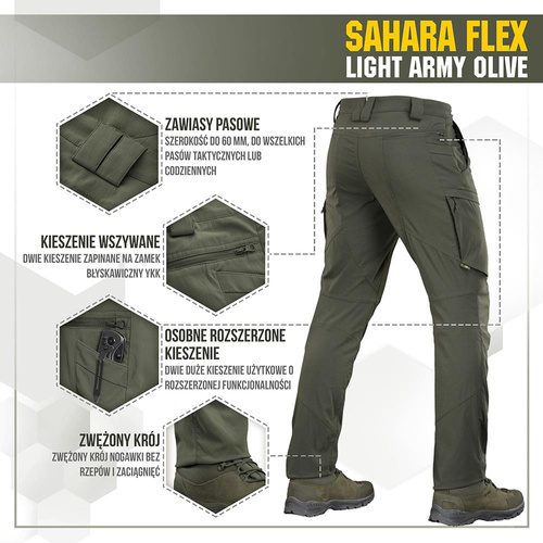 M-Tac - Трекінгові штани Sahara Flex Lite - Army Olive - 20064062