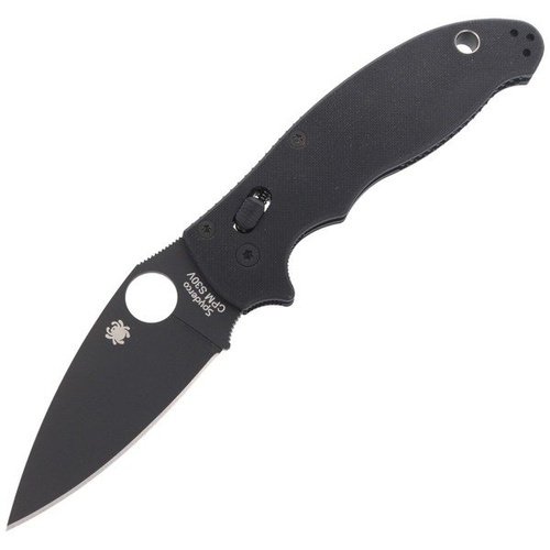 Складаний ніж Spyderco - Manix™ 2 G-10 Black / Black Blade - C101GPBBK2.