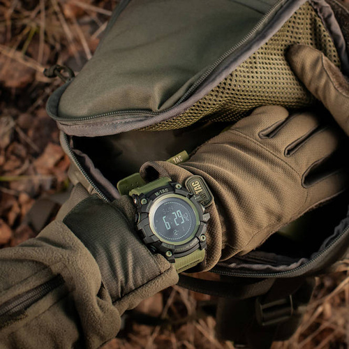 M-Tac - Тактичний годинник Adventure - чорний/оливковий - 50005001
