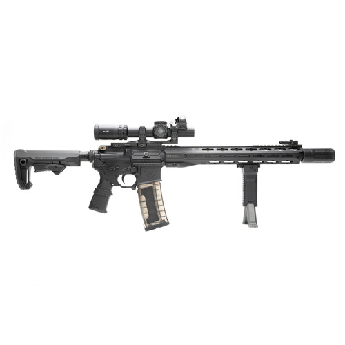 Strike Industries - Передня рукоятка з сошкою Strike - чорна - SI-AR-AL-BIPOD-GY - SI-AR-AL-BIPOD-GY