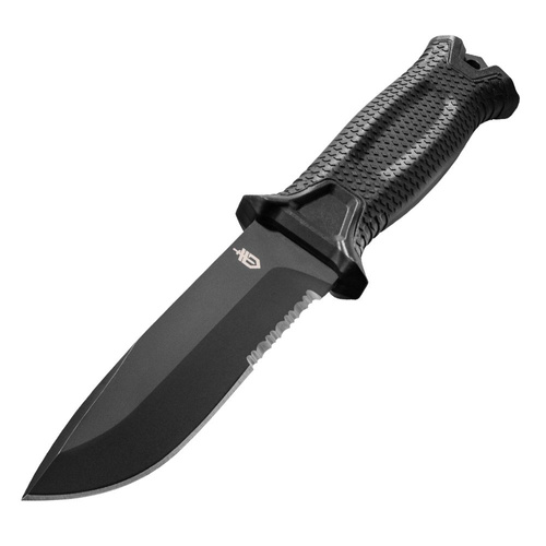 Gerber - Ніж для сильної руки - зубчастий - чорний - 31-003648