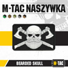 M-Tac - 3D нашивка - Бородатий череп - чорний / білий - 51113236